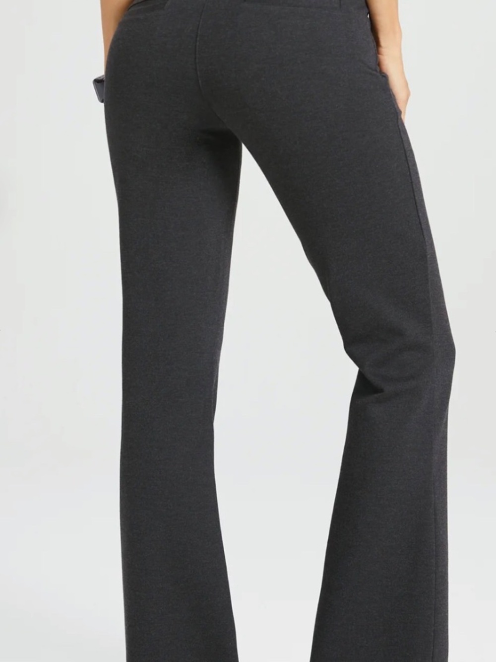 Betabrand charcoal bootcut dress yoga pant - Picture 4 of 9